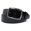 pánsky kožený opasok do nohavíc čierny
