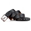 pánsky kožený opasok čierny