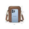 pánska kožená crossbody taška hnedá rozmery