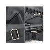 detaily pánskej koženej crossbody tašky na doklady
