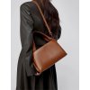Koňaková dámska kožená crossbody kabelka