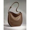 damska kozena shopper kabelka cez rameno taupe