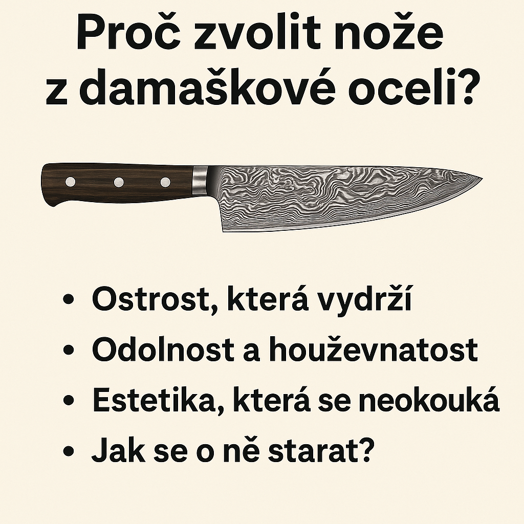Proč zvolit nože z Dmaškové oceli