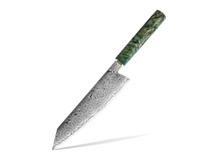 Japonský nůž Kiritsuke Shintou Green Damascus