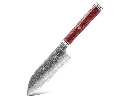 Japonský nůž Santoku Samurai Red Carbon