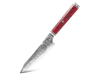 Japonský malý víceúčelový nůž Samurai Red Carbon