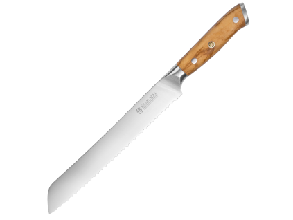 Nůž na pečivo z německé oceli Samurai Standard s olivovým dřevem