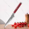 Japonský malý víceúčelový nůž Samurai Red Carbon