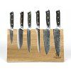 6 dílný set Samurai Santoku Carbon Gold