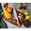 Santoku z německé oceli Samurai Standard s olivovým dřevem