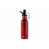 Sana stainless steel filtration bottle red
