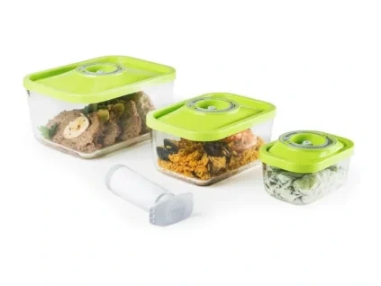 Contenants sous vide en verre Status