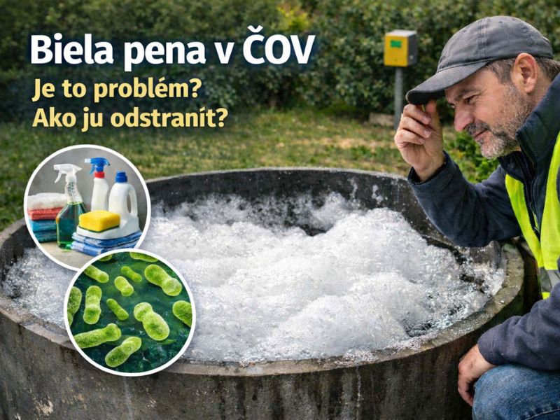 Biela pena v ČOV – je to problém a ako ju odstrániť?