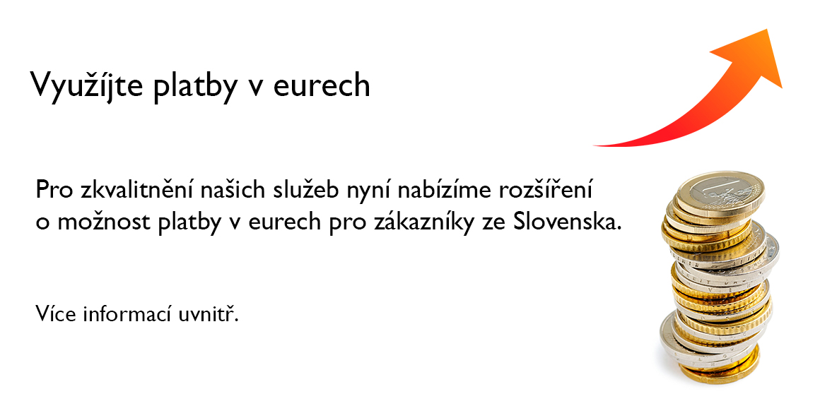 platba v eurech