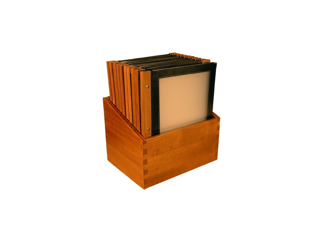PGX 3201 S00 20x lístek jídelní Wood černý - Menu Box ZDARMA černá