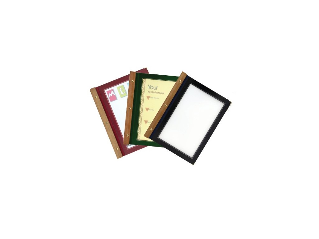 PGX 3926 9BR Jídelní lístek Wood s vazbou ze dřeva hnědá