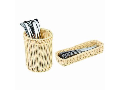 PGX 2005 079 Košík na příbory z polyratanu kulaté