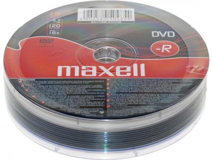 DVD-R 4,7GB 16x 10SH 275730 MAXELL