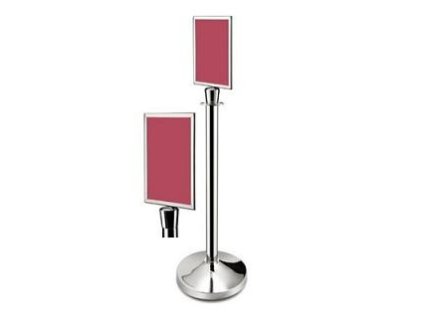 PGX 2200 011 Stojan  oddělovací s info tabulí Info tabule náhradní nerez