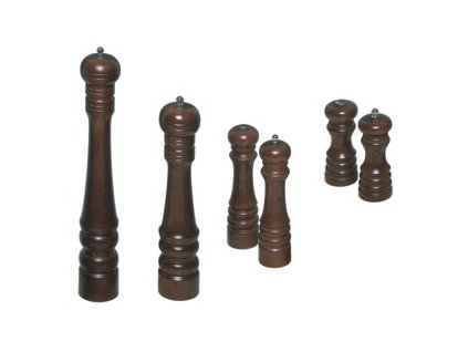 PGX 2448 130 Dřevěný mlýnek na pepř a slánka pepř