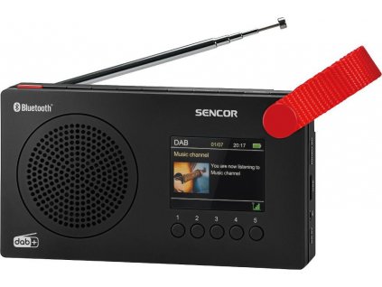Radiopřijímač DAB+ Sencor SRD 7757 B, černý