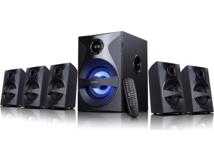 Reproduktory Fenda F&D F3800X 5.1, bluetooth, rádio, USB, SD, dálkové ovládání - černé