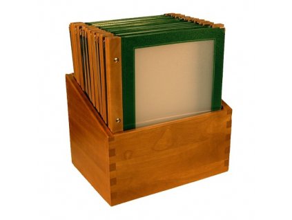 PGX 3201 GR0 20x lístek jídelní Wood zelený - Menu Box ZDARMA zelená