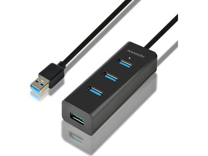 USB Hub Axagon USB / 4x USB 3.0, 1,2 m - černý