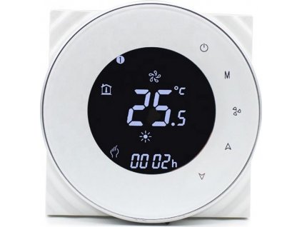 Termostat iQtech SmartLife GALW-W, WiFi termostat pro kotle s potenciálovým spínáním - bílý