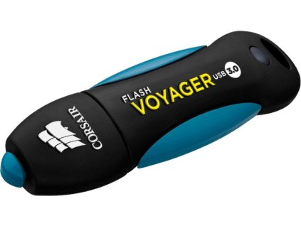 Flash USB Corsair Voyager 128GB USB 3.0 - černý/modrý