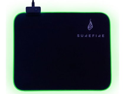 Podložka pod myš SureFire Silent Flight RGB-320, 32 x 26 cm - černá