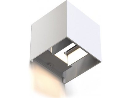 Nástěnné svítidlo Hama SMART Wi-Fi, čtvercové, 10 cm, IP44 - bílé