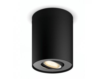 Bodové svítidlo Philips Hue Pillar White Ambiance Spot - černé