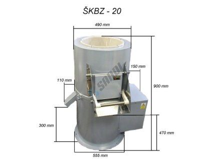 VARES ŠKBZ 20N Škrabka brambor 300kg/hod