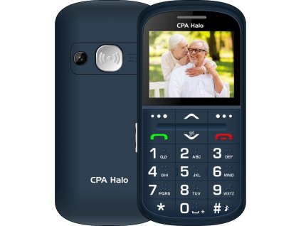 Mobilní telefon CPA Halo 11 Pro Senior s nabíjecím stojánkem - modrý