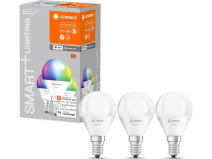 Chytrá žárovka LEDVANCE SMART+ WiFi Mini Bulb Multicolour 5W E14 3ks