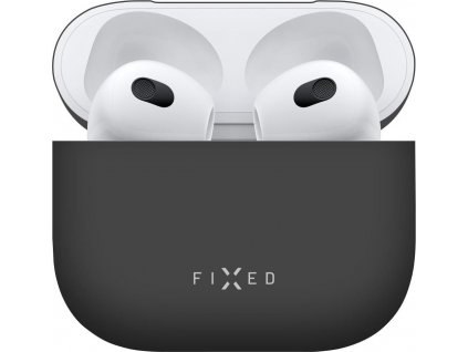 Pouzdro FIXED Silky pro Apple Airpods 3 (2021) - černé