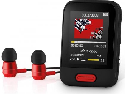 MP3/MP4 přehrávač Sencor SFP 7716 BK, 16GB