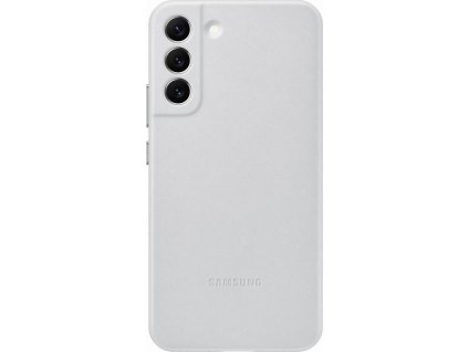 Kryt na mobil Samsung Leather Cover na Galaxy S22+ - šedý