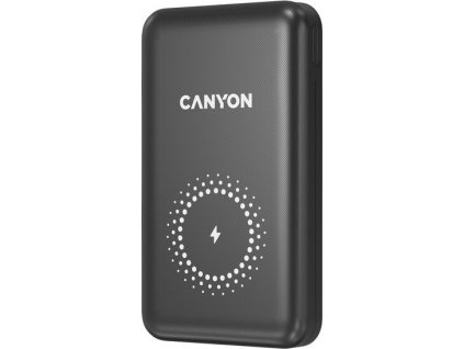 Powerbank Canyon PB-1001B, 10000 mAh, podpora MagSafe - černá