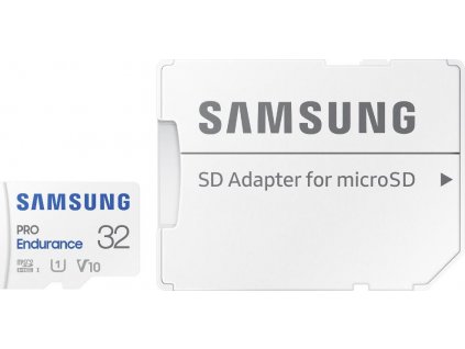 Paměťová karta Samsung MIcro SDHC Pro Endurance 32GB UHS-I U1 (100R/30W) + SD adaptér