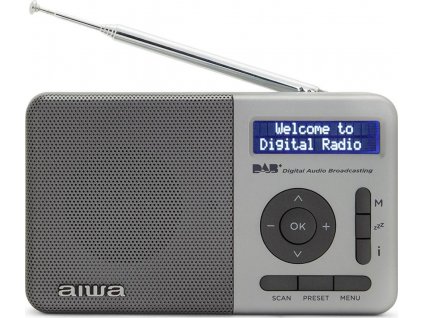 Radiopřijímač DAB+ AIWA RD-40DAB/TN, černo-šedý