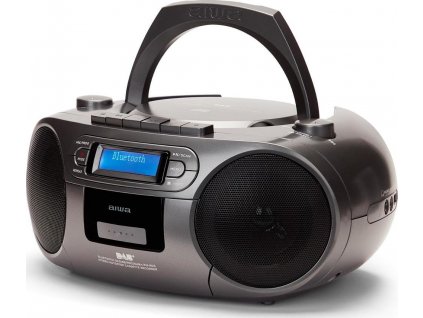 Radiomagnetofon DAB+/CD Aiwa BBTC-660DAB/MG, šedý