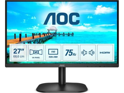 Monitor AOC 24B2XDA 23.8",LED, IPS, 4ms, 1000:1, 250cd/m2, 1920 x 1080, - černý