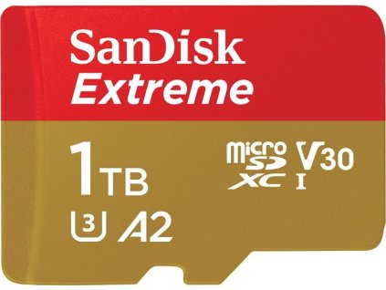 Paměťová karta SanDisk Micro SDXC Extreme 1TB UHS-I U3 (190R/130W) + adaptér