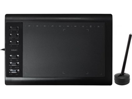 Grafický tablet Evolveo Grafico T12 - černý