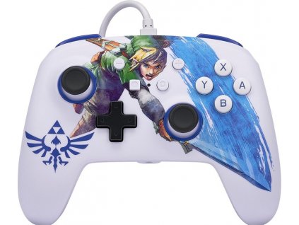 Gamepad PowerA Enhanced Wired pro Nintendo Switch - Master Sword Attack