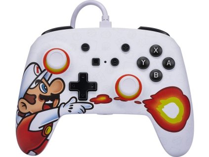 Gamepad PowerA Enhanced Wired pro Nintendo Switch - Fireball Mario