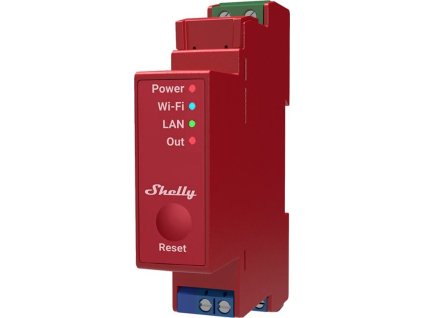 Modul Shelly Pro 1PM, spínací modul na DIN lištu, měření spotřeby, WiFi