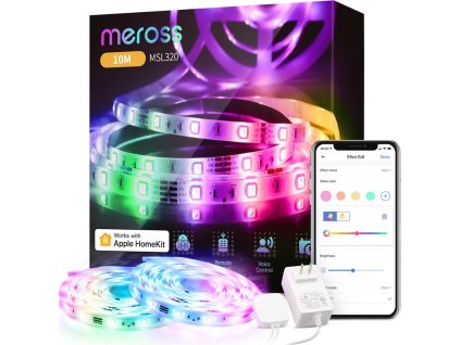 LED pásek Meross Smart Wi-Fi Light Strip MSL320 (HomeKit), 10 m